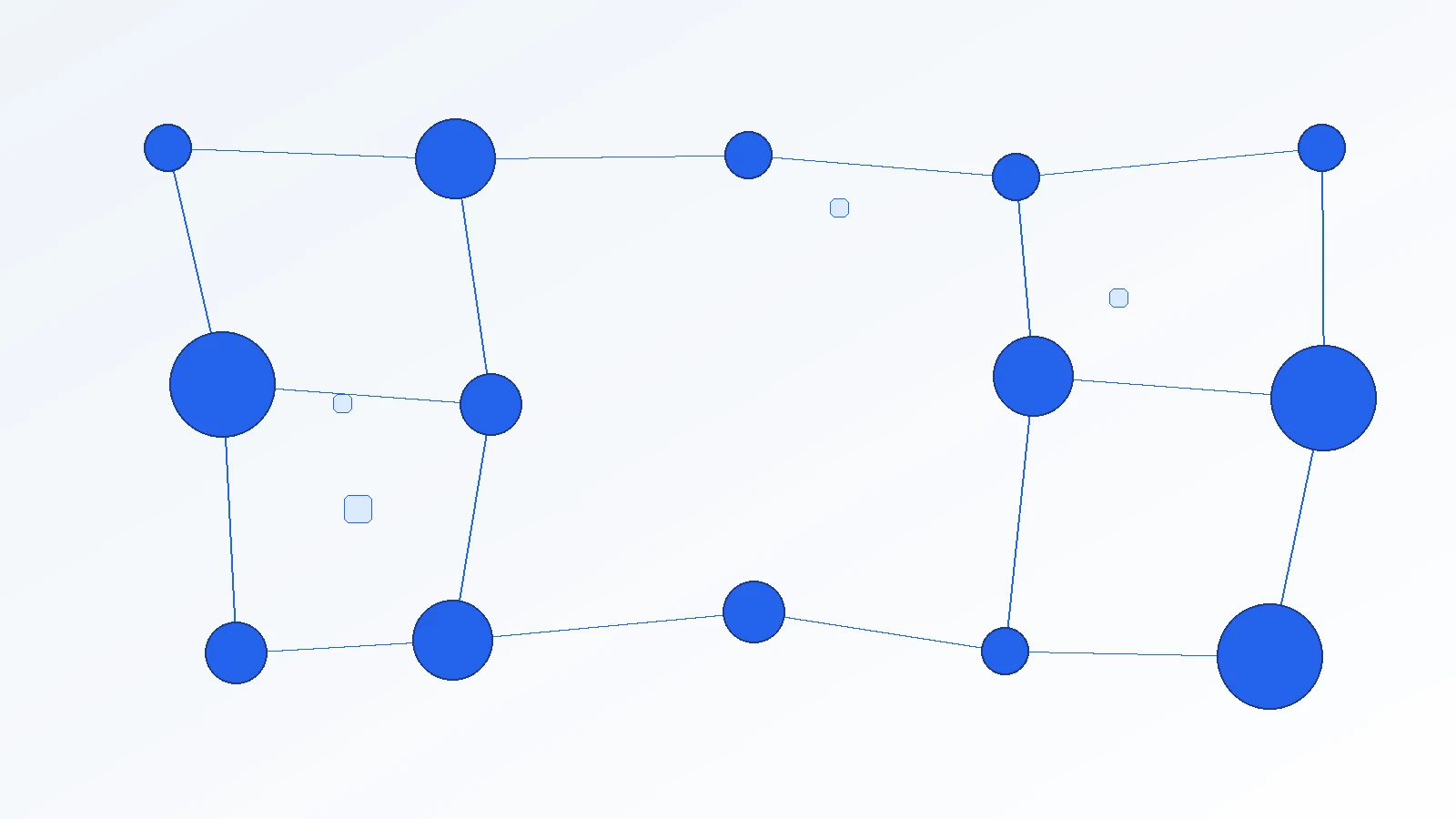 Abstract illustration of connected people and structure, representing the SkillPros team and delivery model